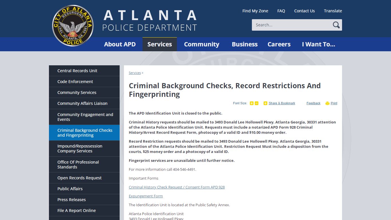 Criminal Background Checks, Record Restrictions and ...